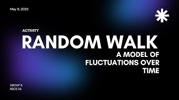 Modelling & Simulation | 1D Random Walk Simulation