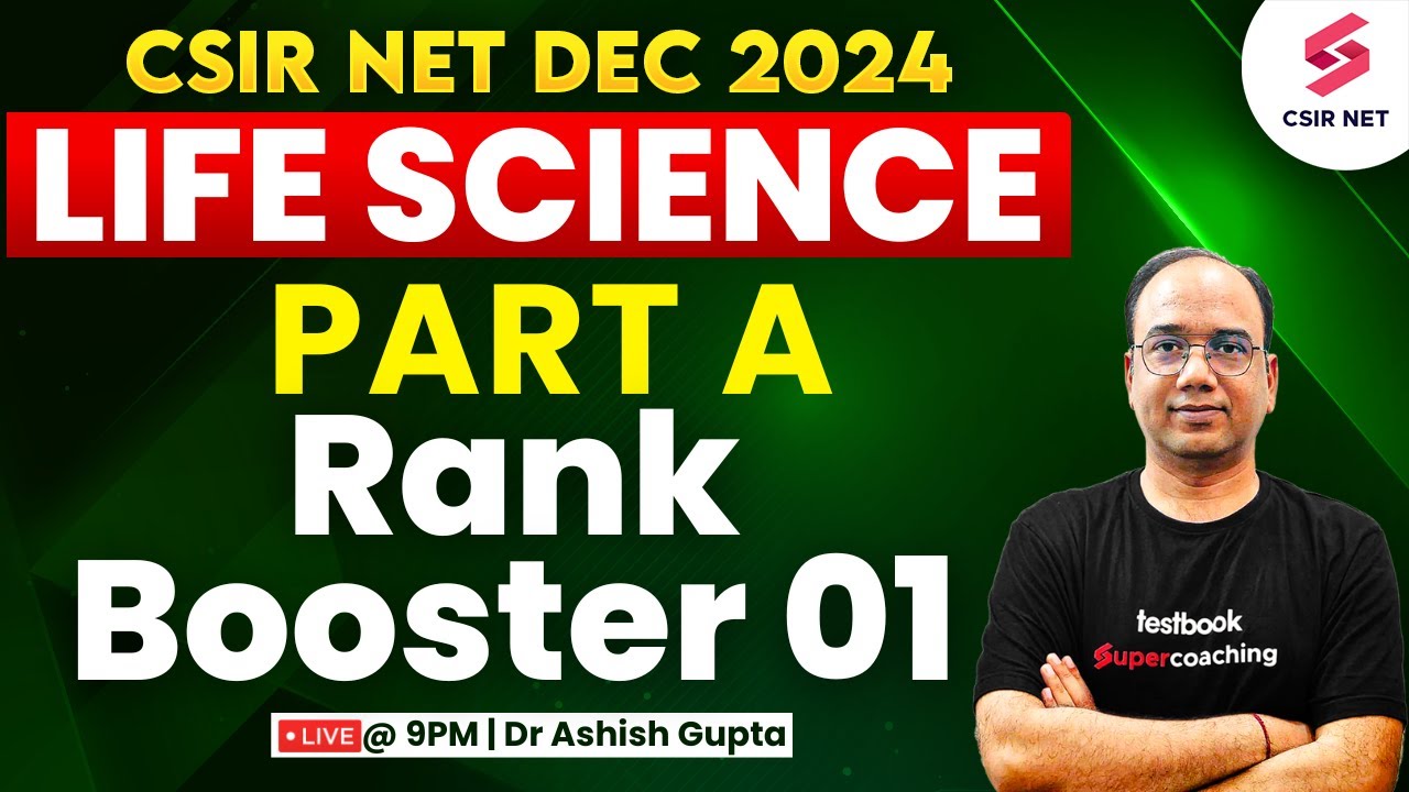 CSIR NET Dec 2024 | Life Science | Part A | CSIR NET Preparation | Rank ...