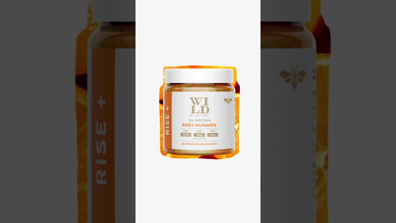 Wild By Nature  Citrus Orange RISE+ Gummies