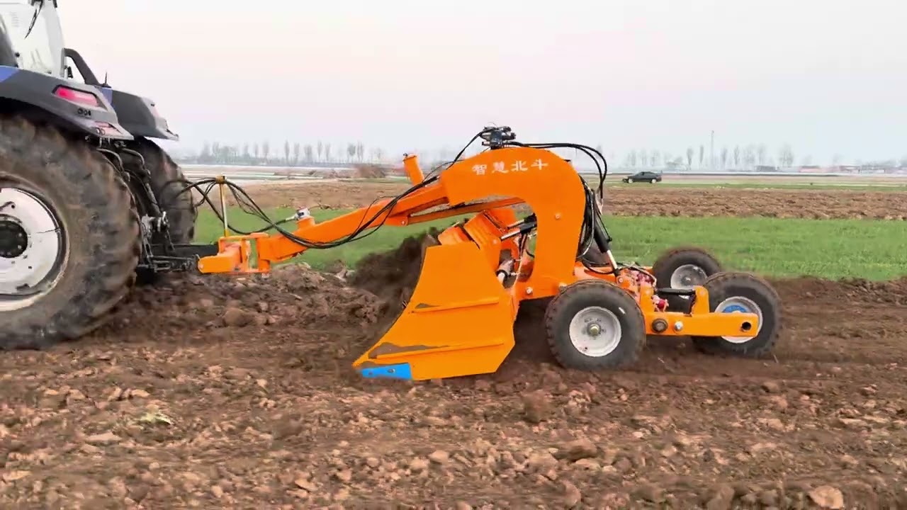 Electrically controlled multi valves agriculture grader GPS land leveling system