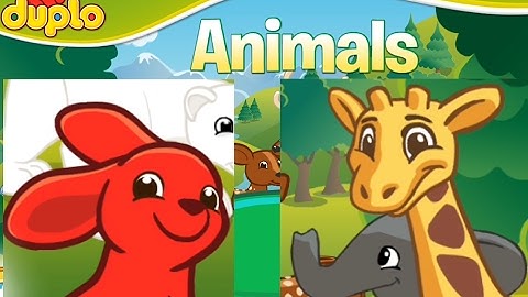 Kids Play & Learn ANIMALS with LEGO Duplo - Animated game play