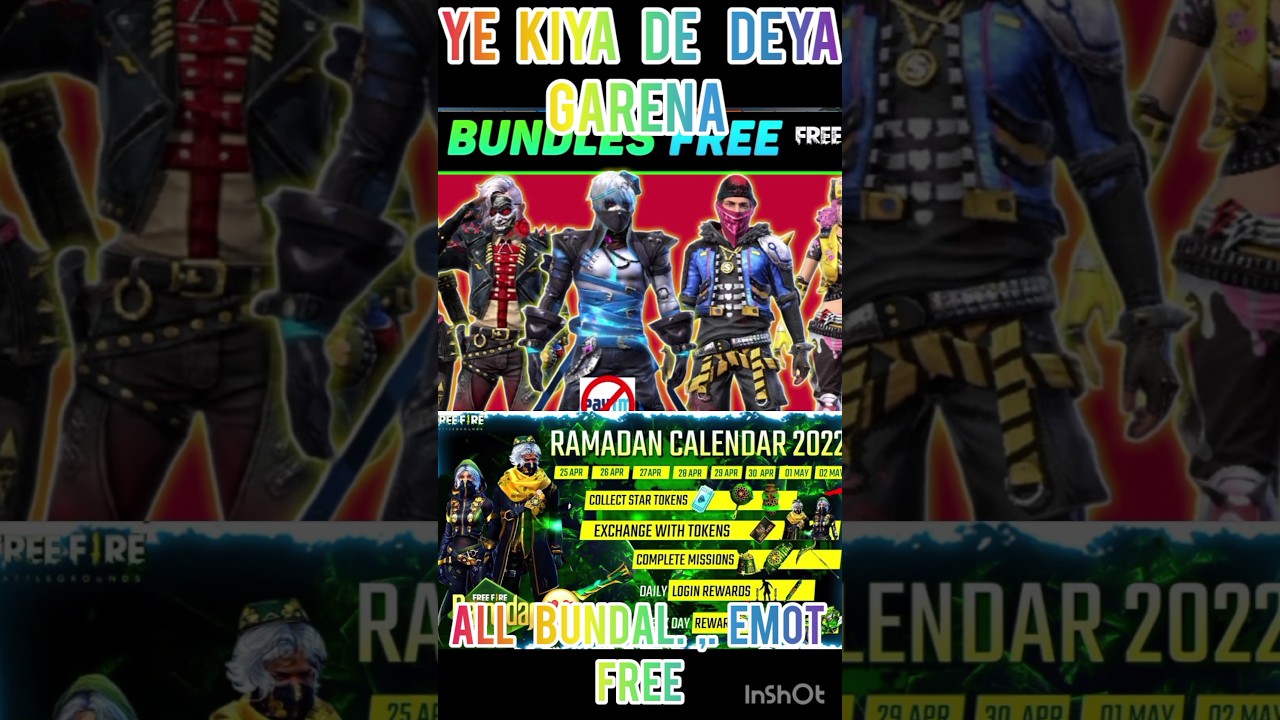ramjan event in free fire new bundle and emotes /rayer emot in free fire 