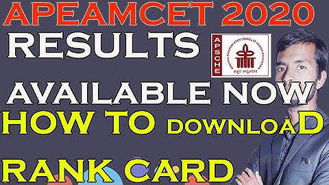 how to check apeamcet 2020 results|how to download apeamcet rank card|apeamcet2020 results checking|