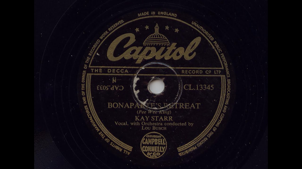 Kay Starr 'Bonaparte's Retreat' 1950 78 rpm