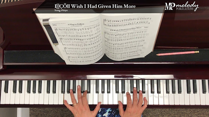Song Sample: 'I'll Wish I Had Given Him More' – Song #690