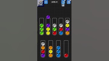 Ball Sort Puzzle Level 51 #ballsortpuzzle #walkthrough #gameplay #shorts