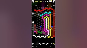 How To Solve Flow Free Hexes Extreme Hextangle Pack Level 144 Walk Through Solution Walkthrough