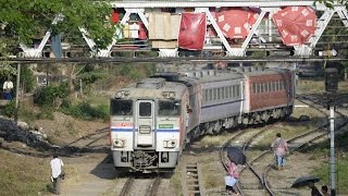 ミャンマーを走る日本製の列車とバス