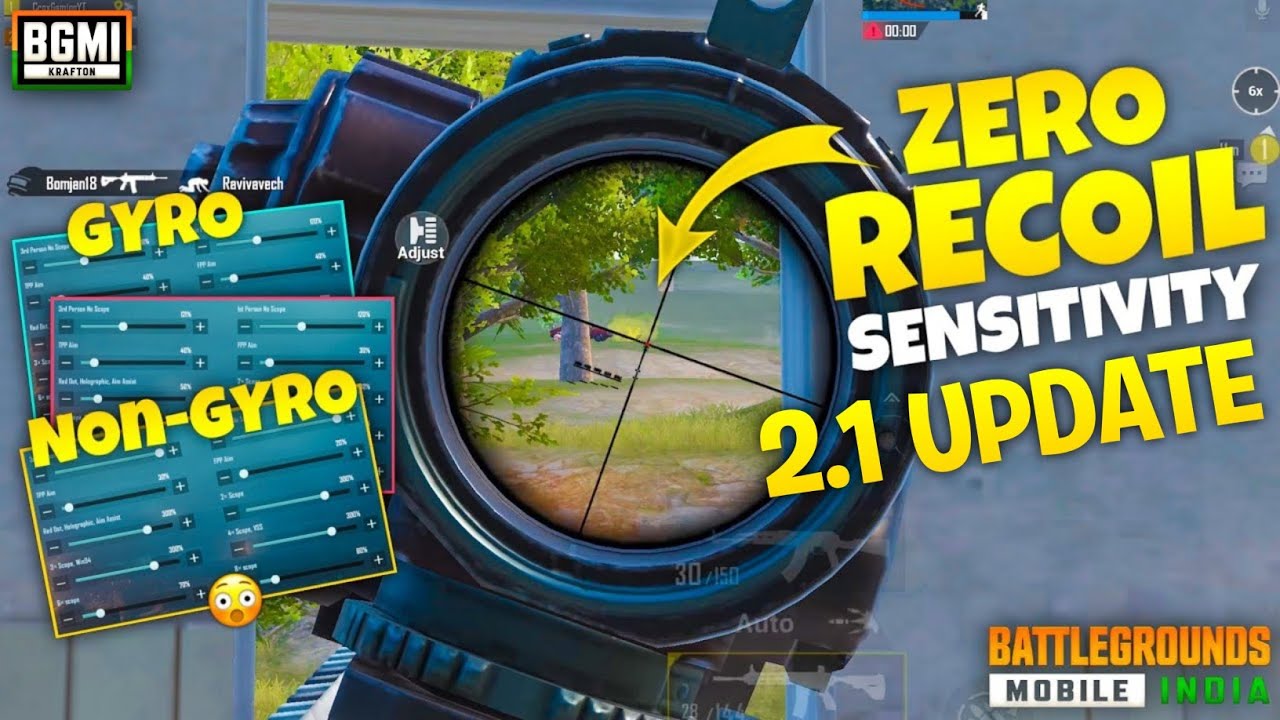 BGMI 2.1 UPDATE NEW SENSITIVITY SETTINGS GUIDE 🔥 | BGMI 2.1 ZERO RECOIL SENSITIVITY IN TAMIL