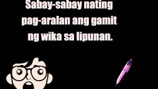 Gamit ng Wika sa Lipunan