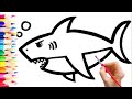 draw a picture of baby shark   Нарисуй маленькую акулу   акуланын сүрөтүн тартуу
