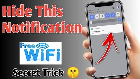 Hotspot notification hide kaise kare/ hotspot notification hide/wifi notification hide
