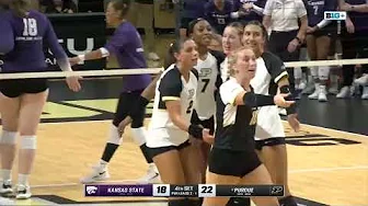 Chloe Chicoine Highlights vs. Kansas State | Purdue Volleyball | Aug. 30 2024 thumbnail
