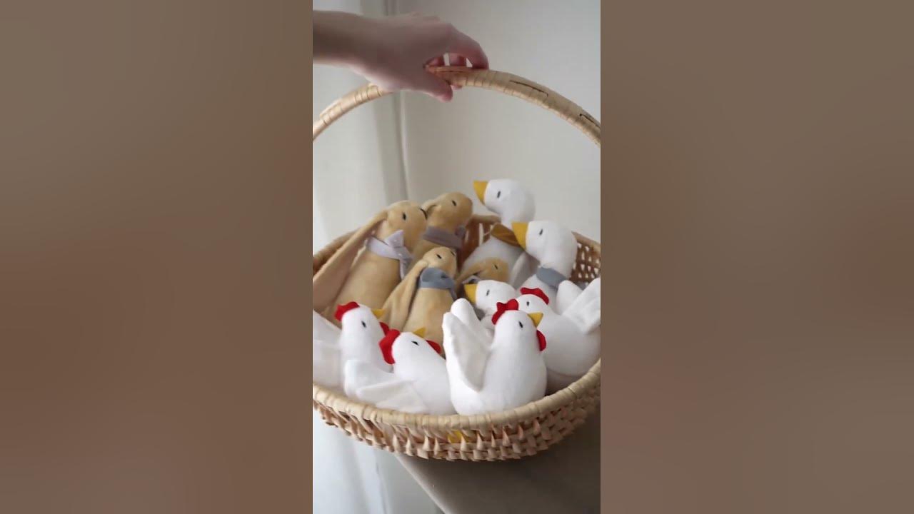 Most perfect Easter basket full of handmade toys! Who would you gift these to? #sewing #toys #easter