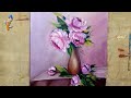 OIL PAINTING DEMONSTRATION#6 Vase With Flowers #Paintosam#Art#Oilpainting#Painting#StayHome #WithMe