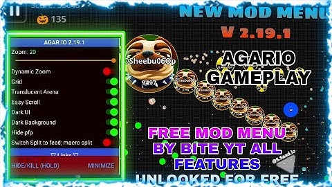 AGARIO NEW MOD MENU V 2.19.1😍FREE💓MY DUO GAMEPLAY 👍