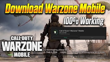How to Download Warzone Mobile 100% Working
