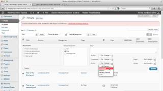 WordPress Tutorials   52   How To Edit Multiple Posts At The Same Time