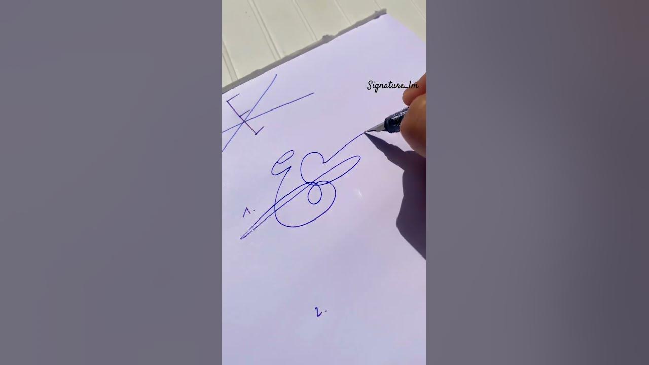 How To Sign The Letter E