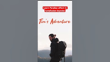 Parallax transition in lumafusion keynote #lumafusiontutorial