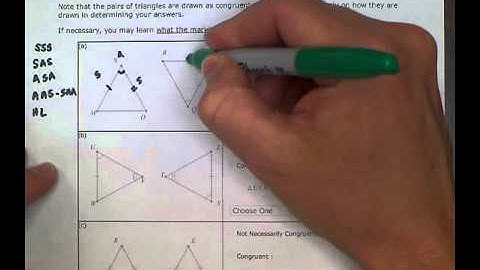 ALEKS: Identifying and naming congruent triangles (MC)