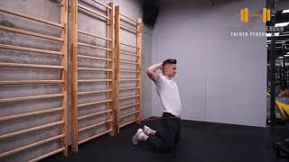 Band Prisoner Tall Kneeling Hip Hinge - W klęku wypchnięcie bioder w kierunku pięt w gumie