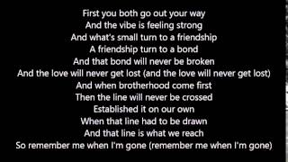 Wiz Khalifa - See You Again ft. Charlie Puth (lyrics)