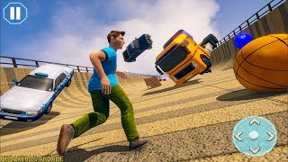 Trickster Parkour - Run Race 3D - Throwing Cars on the Ramp - Android Gameplay screenshot 2