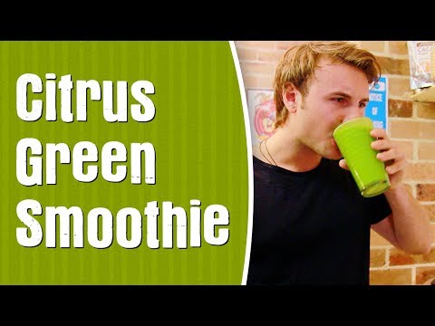 how-to-make-a-lemon-&-lime-green-smoothie-—-green-smoothie-recipe