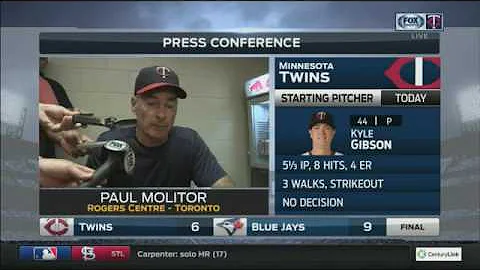 Twins' Molitor on loss: 'It was too much offense a...