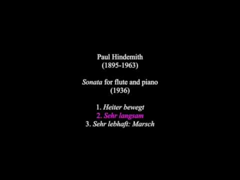 Paul Hindemith: Sonata for flute and piano (1936)