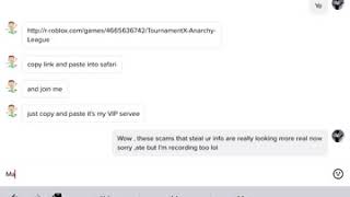 Roblox java script scams beware lol they r getting smarter