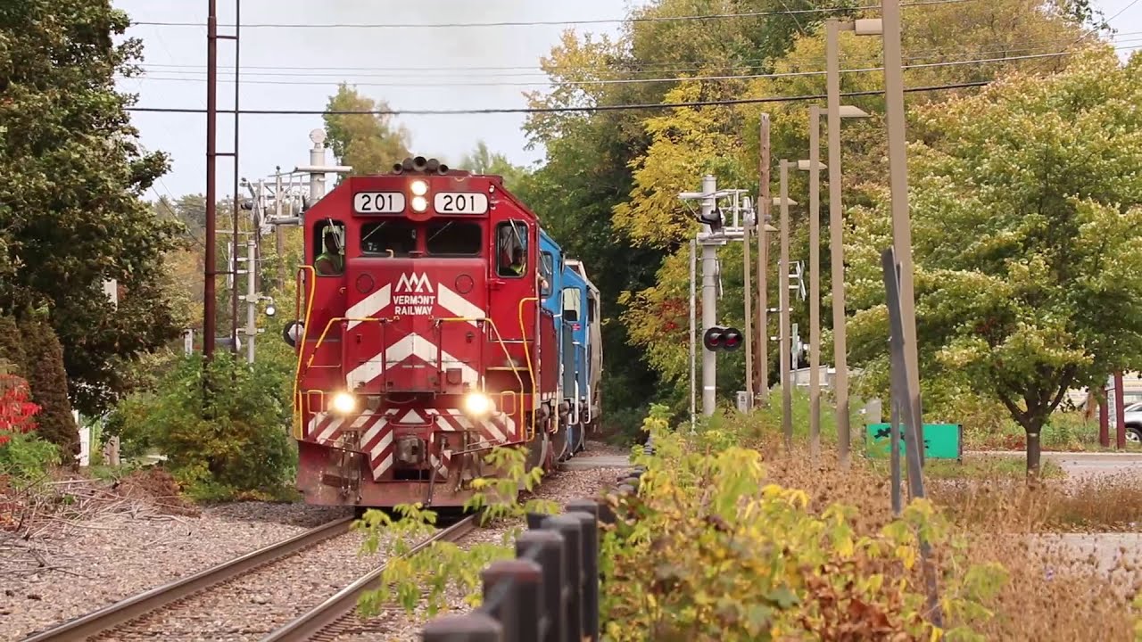 Railfanning Vermont Railways Northern Sub Fall 2020 Youtube