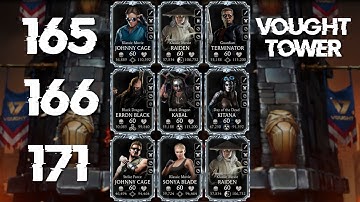 Vought Tower Matches 165, 166 & 171 | Full Walkthroug | 3 ways to beat it | MK Mobile 6.3