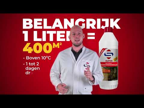 Product video SuperCleaners Groenverwijderaar - Groene aanslag op hout verwijderen