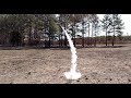 Rocket glider prototype catches on fire in flight!