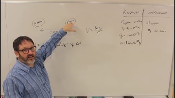 Video Example Work and Kinetic Energy when Bringing Two Particles Together