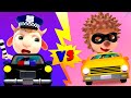 Police Car Chasing Thief | Little Cop vs Little Thief | Funny Cartoon for Kids | New Episodes