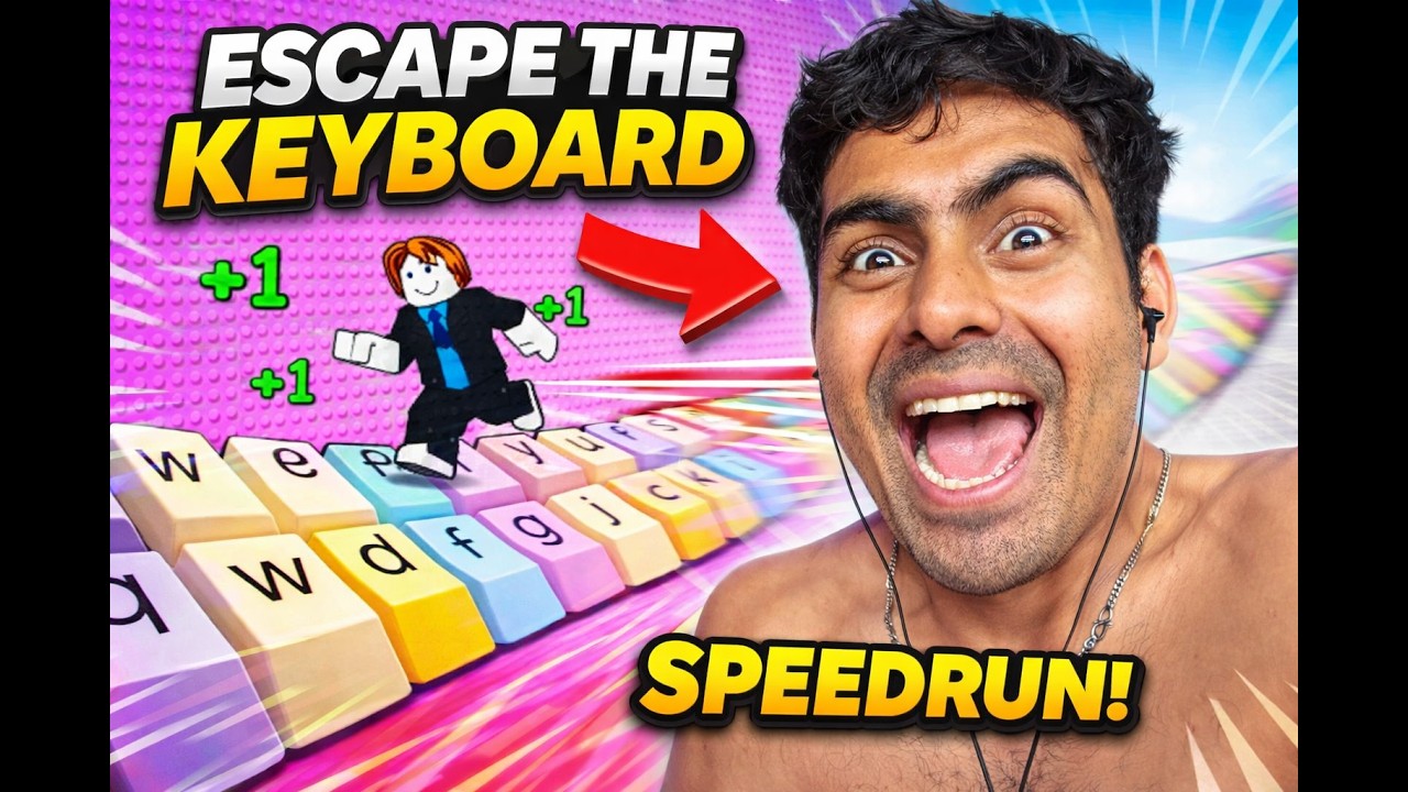 1 Speed Keyboard Escape SpeedRun World Record Roblox YouTube 1-speed-keyboard-escape-speedrun-world-record-roblox-youtube