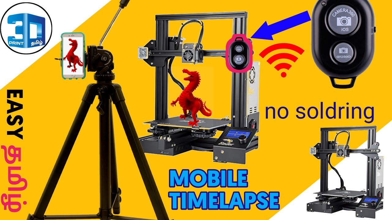 (easy) How To Do a 3D Printing Timelapse With a Smartphone |No ...