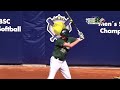 ワールドチャンピオンシップ  男子ソフトボール  オーストラリア v シンガポール 松田 World Championship Men’s Softball Australia v Singapore