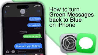 How to turn Green Messages back to Blue on iPhone! [2023] screenshot 4