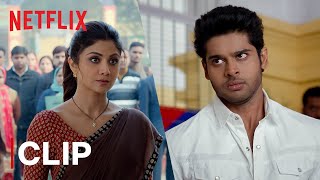 Abhimanyu Dassani Protects Shilpa Shetty | Nikamma Fight Scene | Netflix India