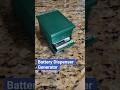 Customizable battery dispenser to reduce drawer clutter. Set size, rows, columns, and print.