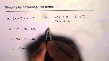 Simplify Polynomial by Collecting Like Terms