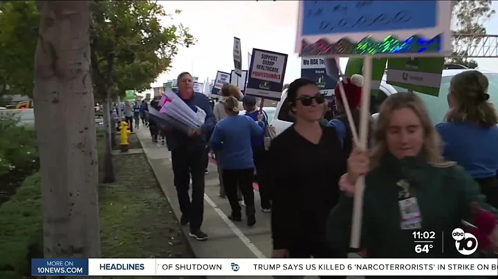 Sharp healthcare worker picket begins, with sick leave being top issue