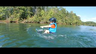 3 Year old Wakeboarding | Lake Keowee | Nautique G23 | DJI Mavic | GoPro | SC |