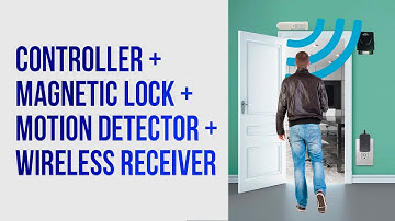 Two Doors Card Access Control System. With Time Attendance Software + Magnetic  Lock + Card Reader