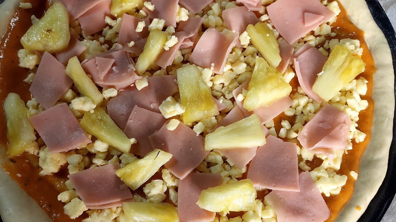 PIZZA 🍕 HAWAIANA a mi estilo 