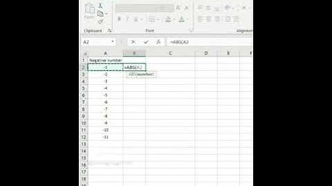 How to Convert Negative Numbers to Positive in MS excel _ #exceltips  #exceltutorial